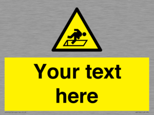 Custom Warning Hatch Sign